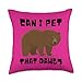 Can I Pet That Dawg? Funny Bear Viral Internet Meme Throw Pillow