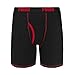 PUMA mens 3 Pack 100% Cotton Boxer Briefs, Black/Red, X-Large US