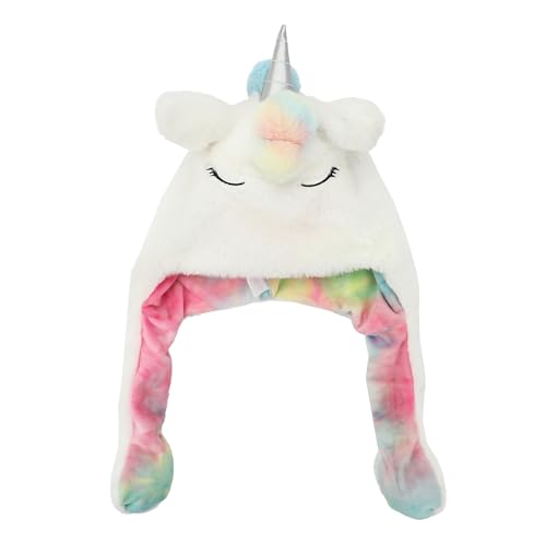 Chapeau blanc licorne enfant Bioworld avec cornes 3D mobiles taille unique
