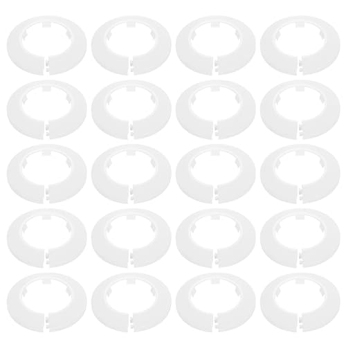 Cache-tuyaux plastique blanc 50 mm : masquez les finitions de plomberie défectueuses
