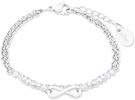 s.Oliver Bransoletka Biżuteria na rękę, z Szkło, 16+4 cm, Morela, Infinity