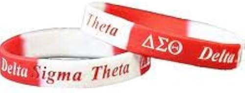 Delta Sigma Theta Sorority Silicone Bracelet - Main Image