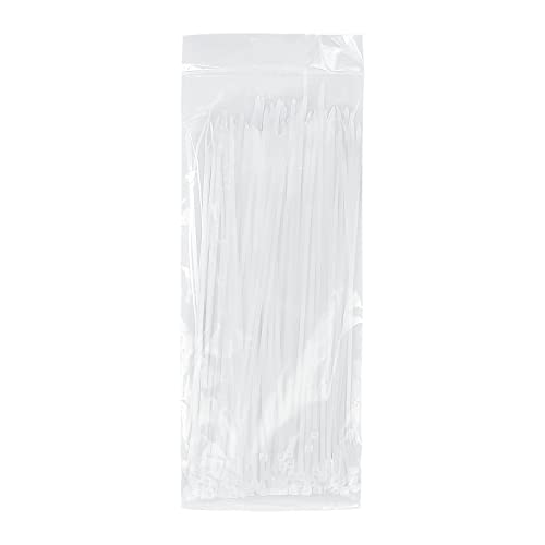 Image of 250 Pack Zip Ties 12 inch Clear Cable Tie Wraps 50 lbs Tensile Strength self-locking fastener 3.6 mm width Wire Ties for Organization and Management of Electrical Cords, Plants, and Fences
