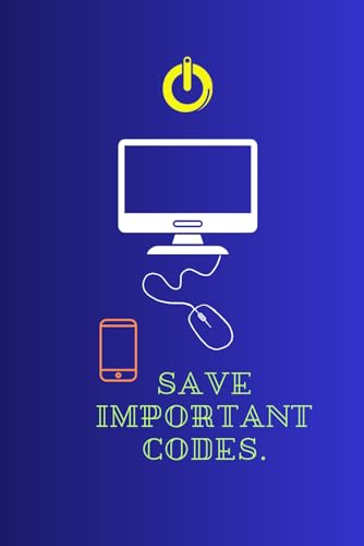 Save important codes.: Record your web site, username and password in a notebook.