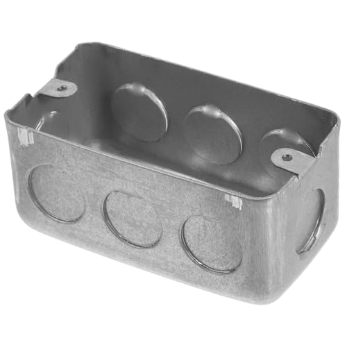 HONITANO Caja de Montaje Metálica Resistente para Enchufes Caja Eléctrica Galvanizada para Interruptores de Pared Instalación Rápida y Segura Diseño Versátil y Elegante para Conexiones