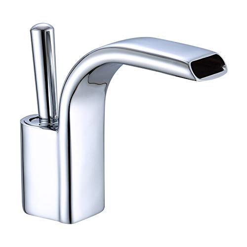 Waterfall Basin Faucets Bath Water Basin Mixer Taps Bathroom Faucet Hot and Cold White/Black Brass Toilet Sink Water Crane Mixer