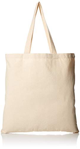 Bolsa Tote de Lona Pesada de Algodón 12 Pack Natural miniatura 1