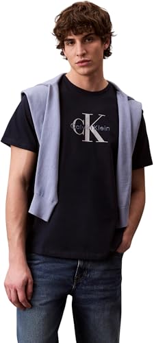 Camiseta de algodón Calvin Klein de manga corta con logotipo elegante talla L