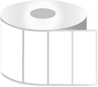 OfficeSmartLabels 4" x 2" Removable Direct Thermal Labels | Compatible with Rollo & Zebra Printers, 1" Core, Perforated, Water & Oil Resistant, 4 Rolls, 3000 Labels