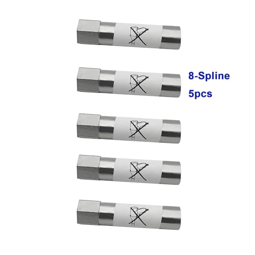 Image of 5 Pcs 8-Spline Lug Nut Key Lock Tool 65100 for Cars 13 /16'' Hex, Wheel Lock Key Replacement for Spline Lug Nuts