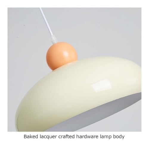 Lustre en verre orange nordique d'exception avec suspension de plafond réglable