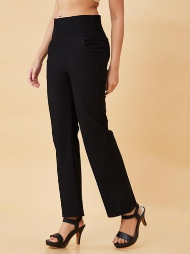 Image of Globus Women Black Solid Modern Jeggings