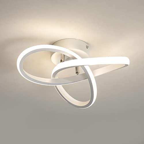 Luz de techo LED Minfair con geometría redonda y brillo blanco frío de 6000k