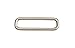 Produktbild Wuuycoky 5,1 cm x 1,4 cm Innenlänge, silberne rechteckige Ringe, flacher Schlaufenring, nicht geschweißt, für Gurtband, Gürtel, Schnalle, 10 Stück