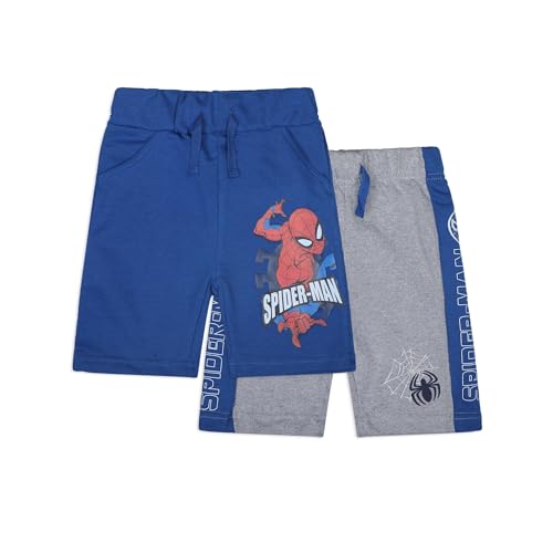 Marvel Avengers Spider-Man Boys 2 Pack Shorts for Toddlers and Little Kids Blue - image 1
