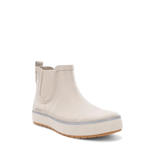 Image of Western Chief Womens Waterproof Element Chelsea Rain Boots | Ladies pull on ankle boot with reflective details, cushioned insole, and traction outsole for wet weather and casual wear.