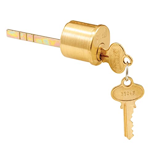 Segal SE 70002 Replacement Deadbolt Cylinder in Brushed Brass Finish (Single Pack) by PRIME-LINE - Used condition - US$11.17