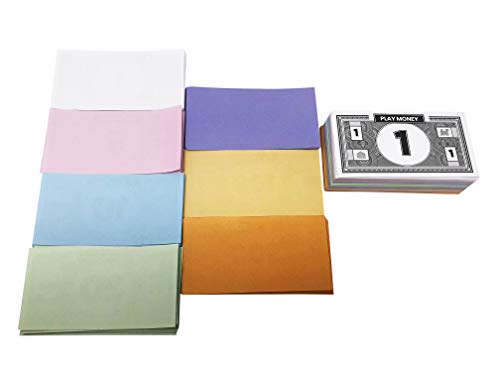 Mono 2 Sets Of 30 Each Bill Denomination, 60 Total In Mixed Colors: $1, 5, 10, 20, 50, 100, And $500 #TOP4