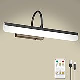 【Dimmbar und 3 Farbtemperaturen】-Die modernen LED-Malereileuchten mit Fernbedienung für Sie, um die Farbtemperatur (Warmweiß/Naturweiß/Kaltweiß) und Helligkeit (10%-100%) nach Ihren Bedürfnissen zu wählen. Die Wahl der mehrfachen Helligkeit erlaubt Ihnen zu erleben. Erfüllen Sie verschiedene Anforderungen an die Innenbeleuchtung.