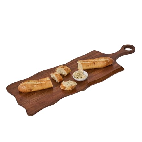 Tabla de servir larga Puro de teka miniatura 2