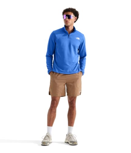 Image of THE NORTH FACE mens Cedar Trail Grid Fleece Quarter Zip Jacket | Cold Weather Top With Durable, Reinforced Bindings