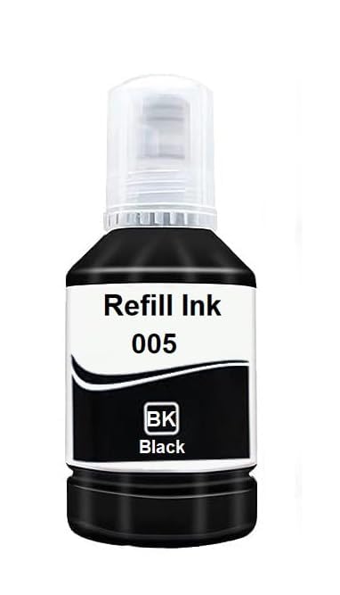 005 Black Refill Ink for Epson M2140, M1100, M1120, M1140, M1170, M2110, M2120, M2170, M3180, M3170 and M3140 Printer (Pack of 1)