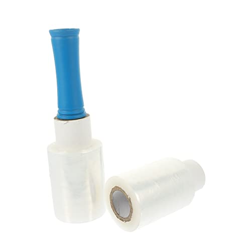 Tofficu 1set Self-Adhesive Stretch Wrap Film Handle Thick Long Industrial Shrink Wrap for Moving and Packing Supplies Easy to Use