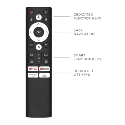 Image of K2ORA Remotes Compatible for Acer Smart Android TV - Replacement for Acer I & H Series LED FHD 2K 4K UHD Models (32-75 Inch) | Without Voice Command | 1 Year Warranty