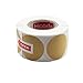 Hcode Natural Circle Kraft Paper Dots Price Stickers Brown Target Pasters 1.5 Inches Adhesive Price Stickers Writable Blank 500 Pieces Per Roll (1.5 inches)