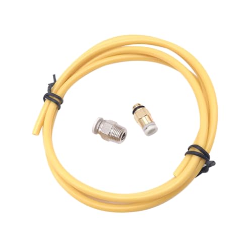 Gatuida 3d Printer Ptfe Quick Coupling, Pc4-m6 M10 Hot End Extrusion Fitting, 360 Degree Rotation, Easy to Disassemble, 