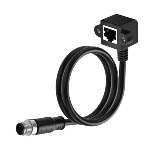 Câble Ethernet M12 RJ45 CAT6 blindé de codage pour réseau LAN - 5