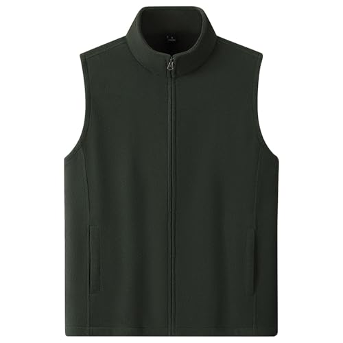 Chaleco de polar ligero para hombre con cremallera y ajuste cómodo