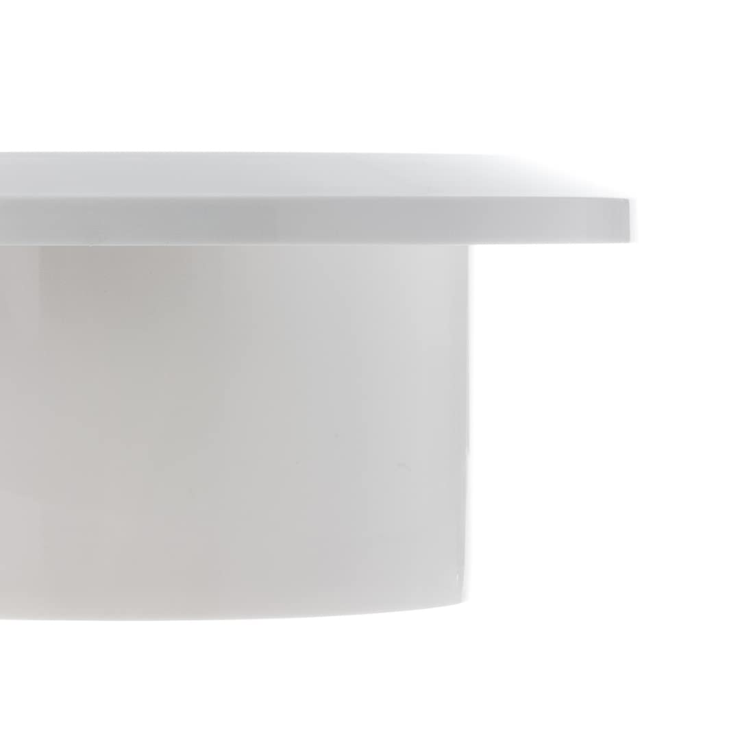 Weißes Lüftungsgitter 100 Mm Mit Insektenschutz - Rundgitter Für Decke/Wand, ABS-Kunststoff