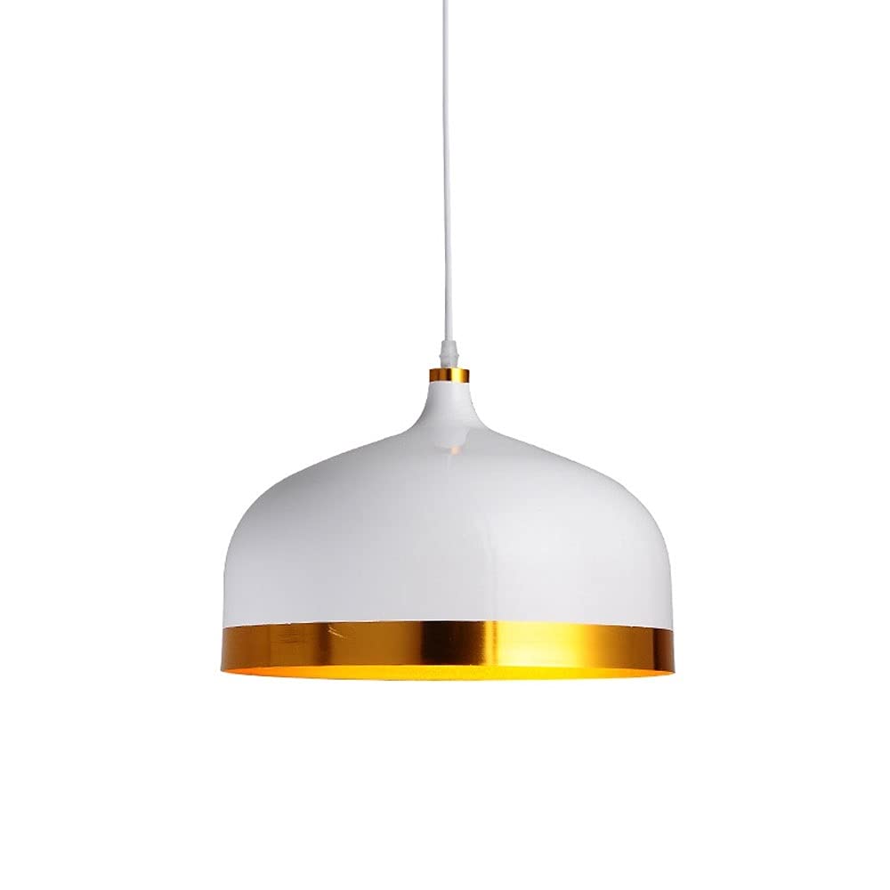 LYMSXAZOU Modern Ceiling Pendant Light Fixture Dome Hanging Lamp Shade Aluminum Suspended Lamps E27 Mini Chandelier Single Kitchen Island Lighting Fitting Restaurant Coffee Lights Star of