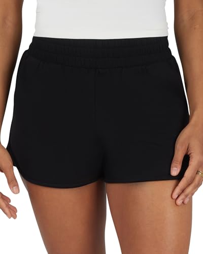 90 Degree By Reflex Ultra Soft Tulip Hem Short 2 Pack Lounge Relaxed Fit Active Pocket Shorts for Women4
