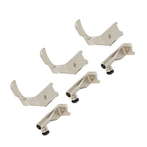 3 sets de prensatelas para máquina de coser de acero miniatura 4