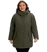 WINDMILL Womens Plus Size Softshell Jacket, Warm Windbreaker Coat