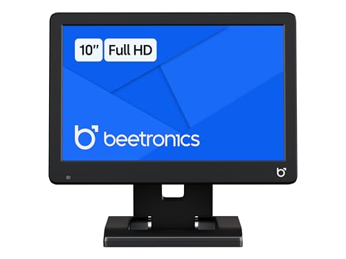 Image of Beetronics 10 Inch Professional Monitor - Full HD 1080p IPS Display | High-Performance, Durable Plastic Housing | HDMI, VGA, BNC, RCA Inputs | Matte Screen, 24 /7 Operation, Wide Viewing Angles | 10HD7