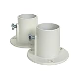 Blue Wave NE1228PR Aluminum Deck Flanges for Above Ground Pool Ladder - Pair