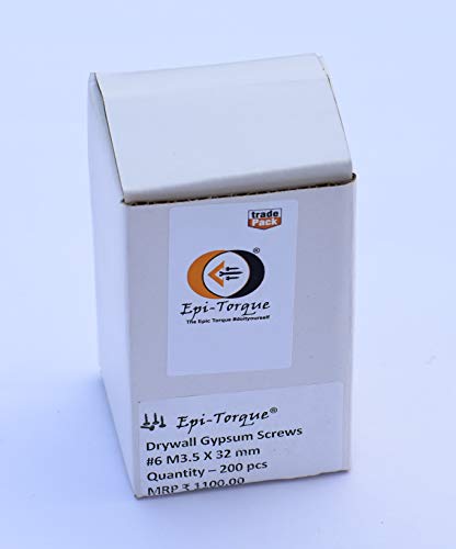 Image of Drywall Gypsum Black Screw Sharp Point Size #6 M3.5 X 32mm (Pack of 200 Pcs)