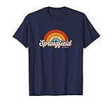 Springfield Missouri MO Vintage Rainbow Retro 70s T-Shirt