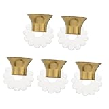 Levemolo 傘修理部品 金属製傘トップカバー 防水設計 屋外保護用 5セット