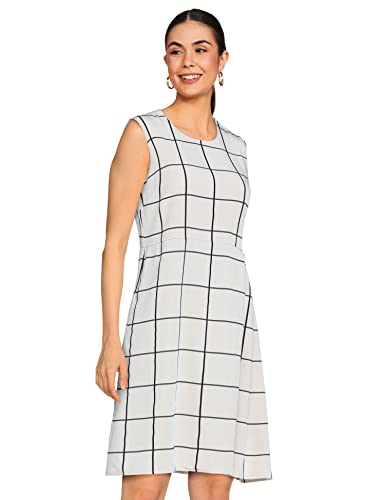 Image of Mode by Red Tape Women's Polyester Shift Midi Casual Dress