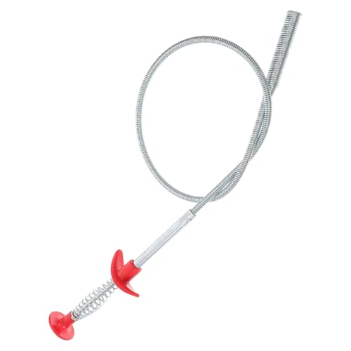 Veemoon Sewer Tool Hose Flexible Drain Pipe Cleaner Clog Removing Picker Drain Clean Claw Drain Hair Catcher Flexible Sink Claw Pickup Pipeline Dredge Picker Silver Pp
