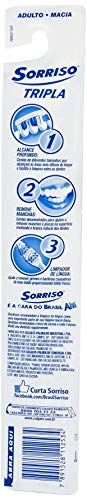 Escova Dental Sorriso Tripla 1 2 3 1unid