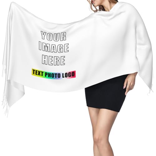 Custom Scarves Personalized Text Image Logo Multi-color Customized Winter Scarf for Women