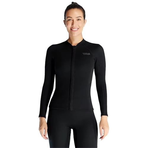 WYYHAA 1.5MM Wetsuit Top Mens Women, Ultra Stretchy & Warmth Neoprene Diving Jacket Long Sleeve Wetsuit Jacket for Snorkeling Surfing Kayaking Canoeing,Women1,L