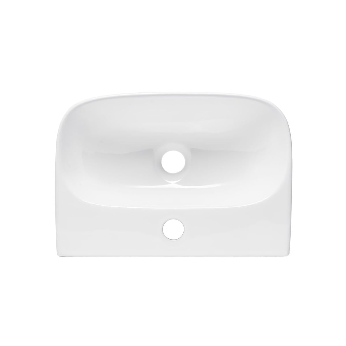 Lavabo suspendu de qualité supérieure Brevis | Dimensions compactes 43x30x13cm | Trou pour robinetterie inclus | Design élégant pour salle de bain moderne | Brevis SATBRE4330R