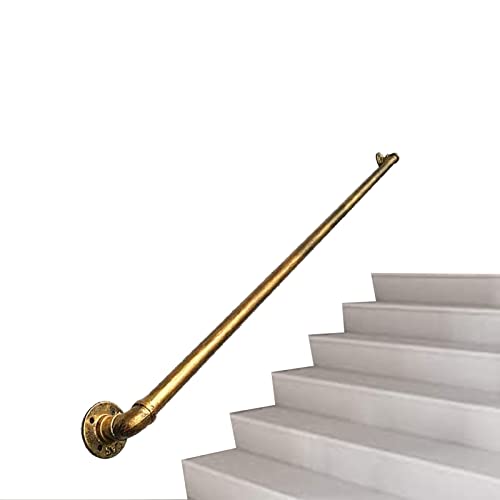 Kit complet de rampe d'escalier murale en métal 1m - 2