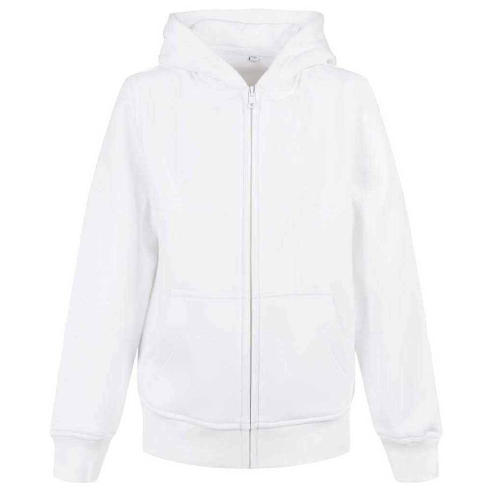 Build Your Brand Organic Basic Kids Zip Hoody Felpa con Cappuccio Unisex - Bambini e Ragazzi (Pacco da 1)